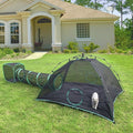 3-in-1 Outdoor Cat Enclosures, Portable Catio Green Cat Tents by Pawtenda