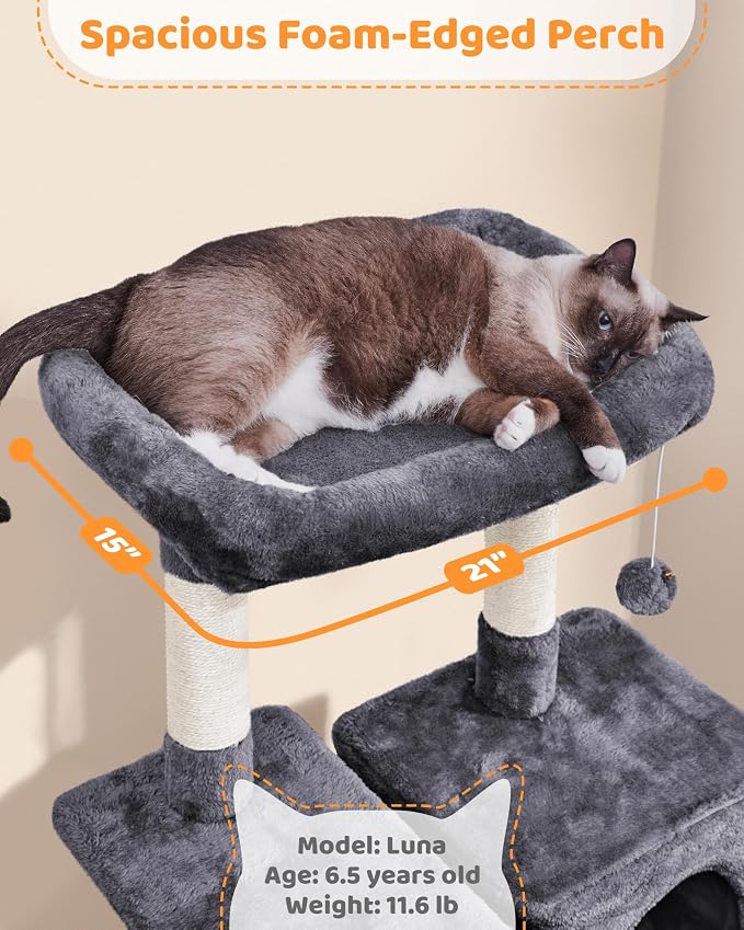 Yaheetech Large Multi-Level Cat Tree, 63 Inches Tall - Image 5
