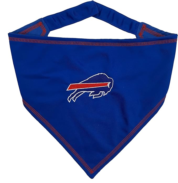 Pets First NFL Buffalo Bills TIE Bandana, Large/X-Large. Dog Bandana Scarf Bib by PETSFIRST