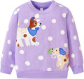 Toddler Baby Girls Cotton Sweater, Long Sleeve Crewneck Sweatshirt Pullover by Unknown