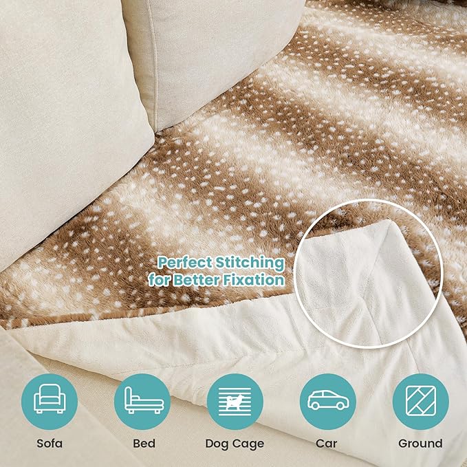Waterproof Pet Blanket, Christmas Deer Print Blanket - Image 6