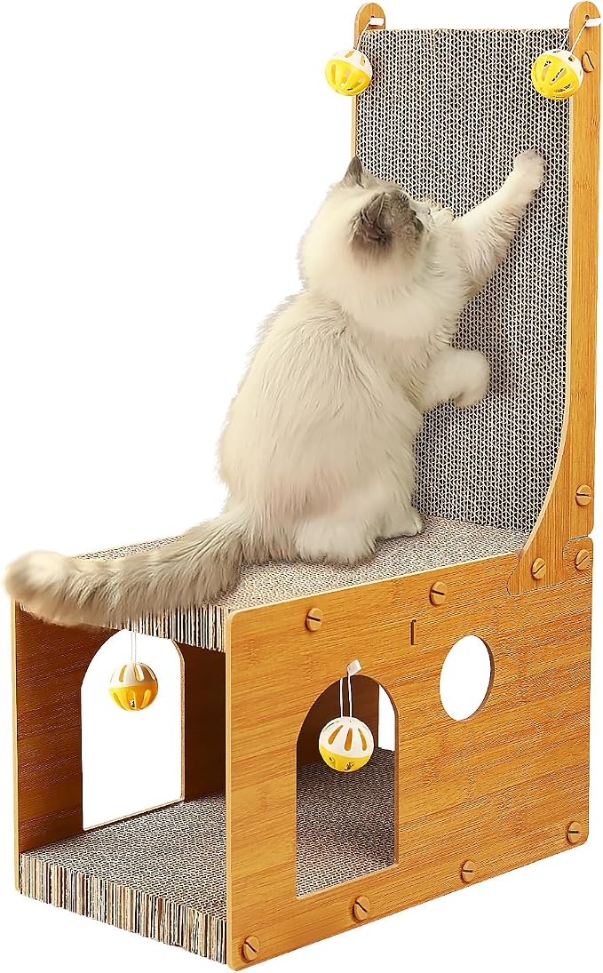 ​Cat Scratcher, Cat Scratching Board, L Shaped Vertical Cat Scratcher by YEMOO