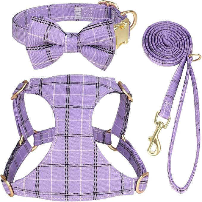 Beirui Cute Small Dog Harness Collar and Leash Set by Beirui