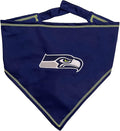 NFL Seattle Seahawks TIE Bandana, Small/Medium. Dog Bandana Scarf Bib by PETSFIRST