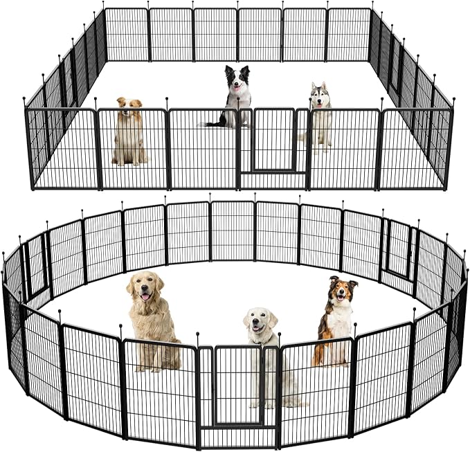 Dog Playpen, Portable Outdoor Dog Fence, Dog Playpen by XDPET