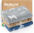 Bedsure 1 Pack 3 Pet Blankets, Super Soft Fluffy Premium Fleece Flannel by BEDSURE