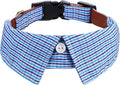 Faleela Cotton Plaid Shirt Style Dog Collar Soft Cute, Boy Dog Collar by Faleela