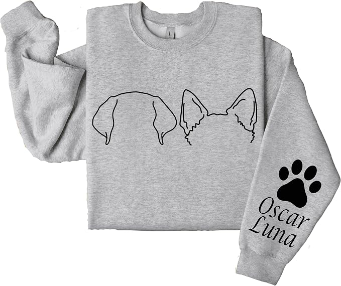 Custom Dog Mom Shirt for Women Pet Ears Sweatshirt - Image 4