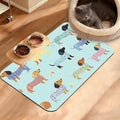 Dachshund Dog Cat Food Mat, Absorbent Waterproof Placemat by Unknown