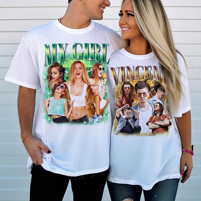 Custom Bootleg Rapper Graphic Tees Shirt – Retro 90s Vintage Style, - Image 3