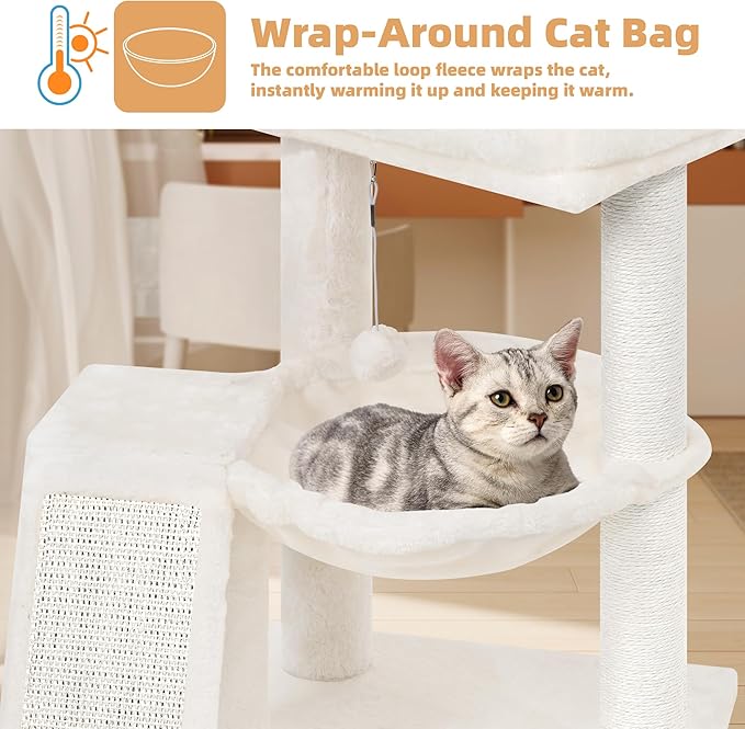 YOUPET Cat Tree with Cat Scratching Post - Image 5