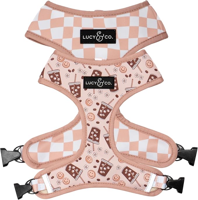 Lucy & Co. Cute Reversible Dog Harness Walking Halter by LucyCo