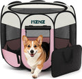 Dog Playpen, Portable Puppy Pet Crate Indoors by MZNZ