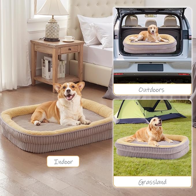 Orthopedic Dog Bed for Extra Large Dogs Breeds, High Density Egg Crate Foam Dog - Image 7