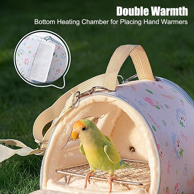 Portable Bird Travel Carrier, Parrot Transport Box, 16x12 Inch Travel Carrier - Image 5