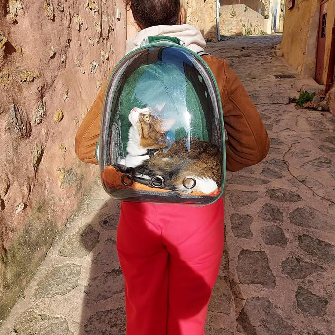 Cat Backpack Carrier, Back Expandable Pet Backpack - Image 8