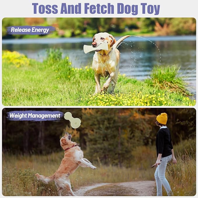 Glow in The Dark Dog Chew Toy, Rubber Dog Toys to Keep Them Busy, Interactive - Image 9