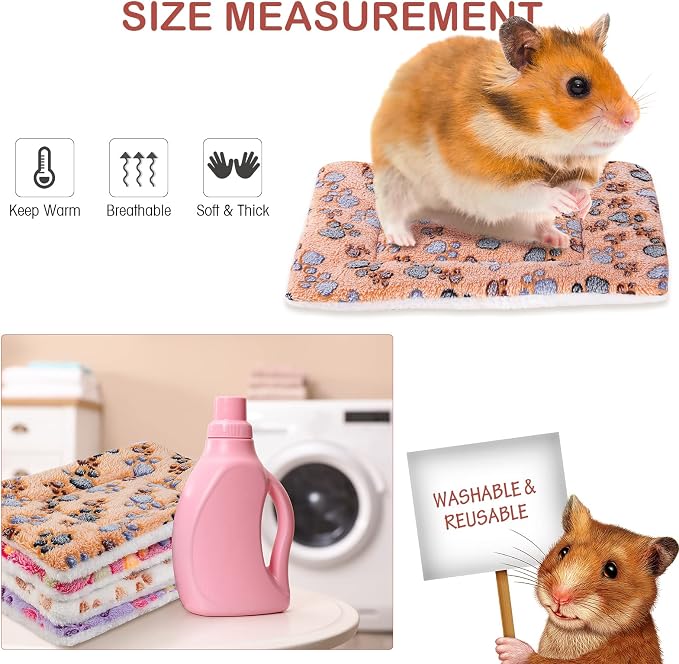 Tuanse 4 Pack Ultra Soft Dog Cat Bed Mat Small Animal Guinea Pig Bed - Image 4