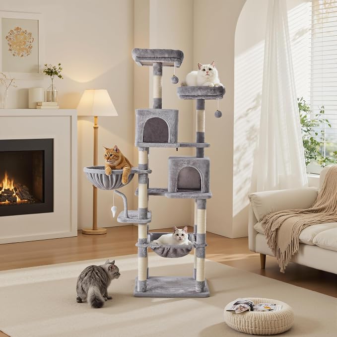 Sweetcrispy 71 inch Cat Tree Tower, Large Multi Level Cat Climbing Tower - Image 7