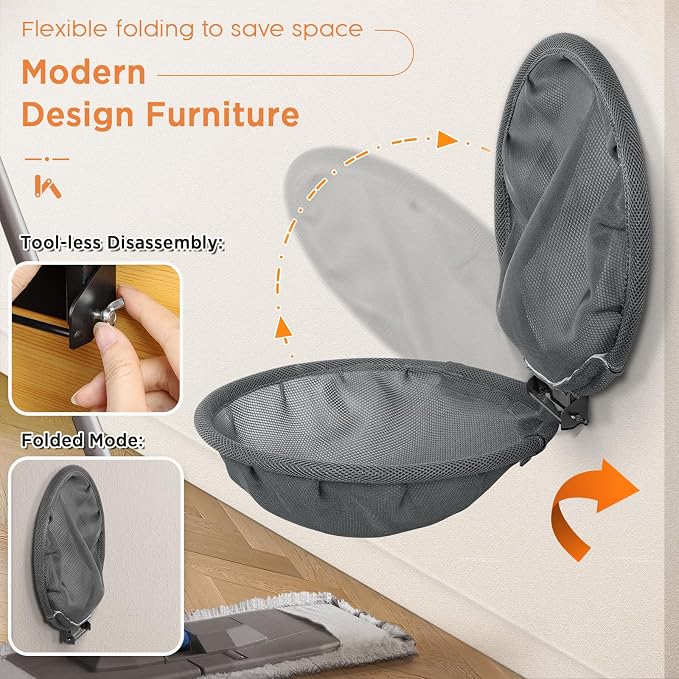 Cat Hammock Wall Mounted, Foldable & Stable Cat Beds- Breathable Cat Wall - Image 2