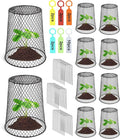 10 Pcs 6.8"×7.4" Seedling Plant Protectors from Animals, Chicken Wire Plant by Doksving