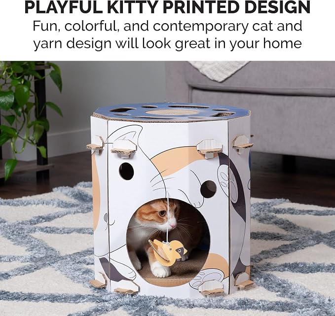 Furhaven Cardboard Hideout w/ Catnip - Image 5