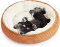 Love's cabin Round Donut Cat and Dog Cushion Bed, 25in Pet Bed by Lovescabin