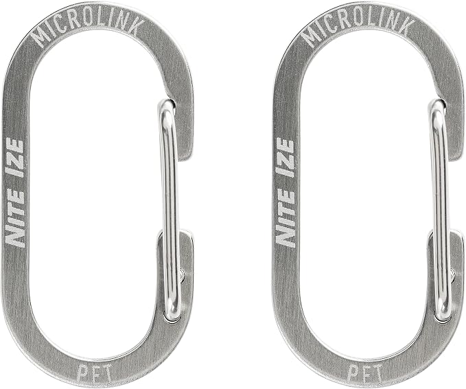 Nite IZE MicroLink Pet Tag Carabiner, Stainless Steel Cat and Dog Tag Clip - Image 2