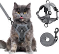 XL Cat Harness Escape Proof for Heavy Cats by GCVOPTON
