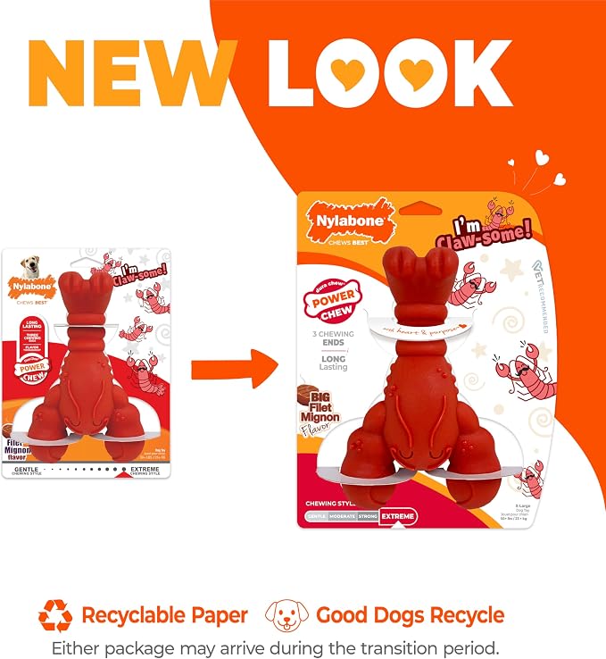 Nylabone Lobster Power Chew Toy - Image 3