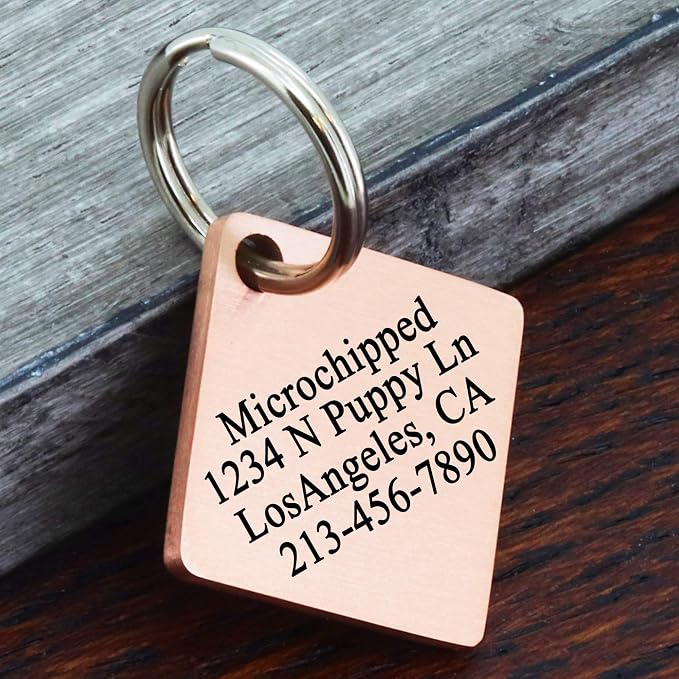 Ultra Joys Stainless Steel Pet ID Tag Dog Name Tags Personalized Front and Back - Image 3