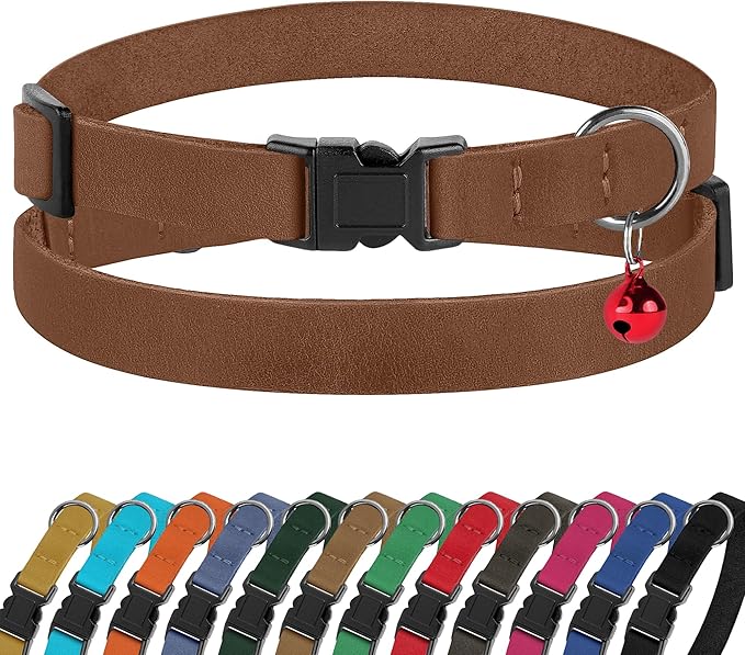 Breakaway Cat Collar Leather by BUDKAS