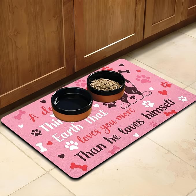Pet Feeding Mat for Floors Waterproof Dog Mat for Food and Water Absorbent - Image 8