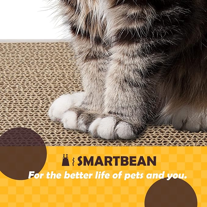 Cat Scratcher, 17.3"L x 7.9"W x 4.7"H, Reversible Design - Image 7