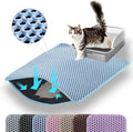 Cat Litter Mat, 24x18 Inches Large Double Layer Honeycomb Cat Litter Trapping by Petinstinct