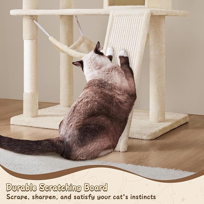 Yaheetech 63.5in Extra Large Cat Tree Condo - Image 5