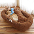 Human Dog Bed, Washable Faux Fur Pet Bed by WROS