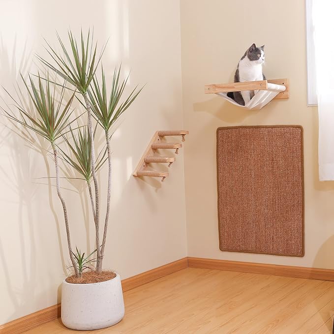 FUKUMARU Cat Scratcher Mat, 23.6 X 31.5 Inch Natural Sisal Cat Scratch Mats - Image 5
