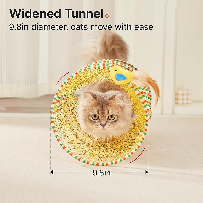 Potaroma Spiral Tunnel Cat Toy, Self Play Cat Play Spiral Kitten Collapsible - Image 6