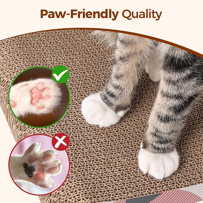 ComSaf Cat Scratcher Carboard Pad 32"x10", Large Cat Scratcher Bed - Image 5