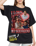 Custom Bootleg Rap Shirt with Photo Text, Vintage Custom Picture Shirt by 68PHALO