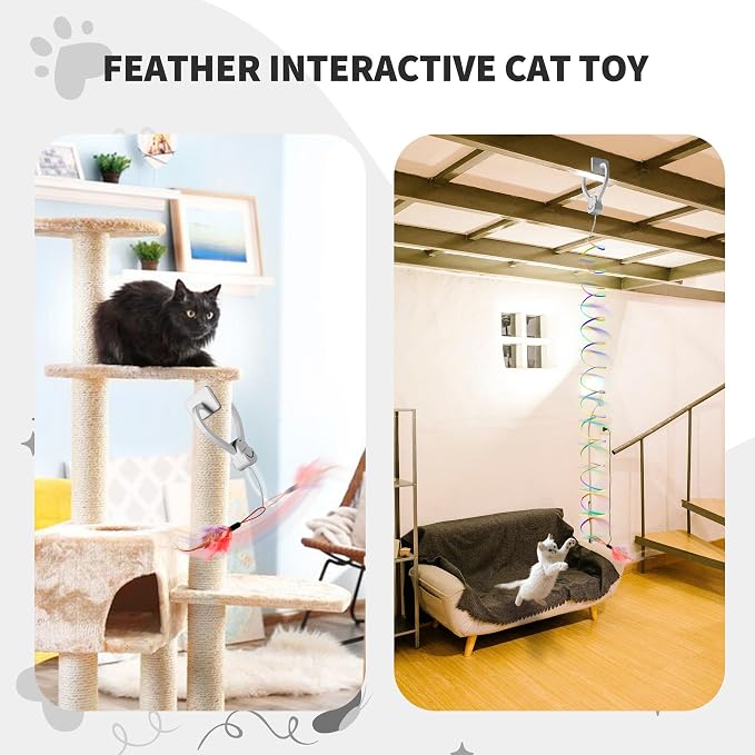 Interactive Cat Toys for Indoor Cats, Automatic Hanging Electric Cat Teaser - Image 7