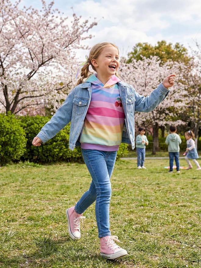 WELAKEN Sweatshirts for Girls Toddler & Kids II Little Girl's Pullover Tops - Image 3