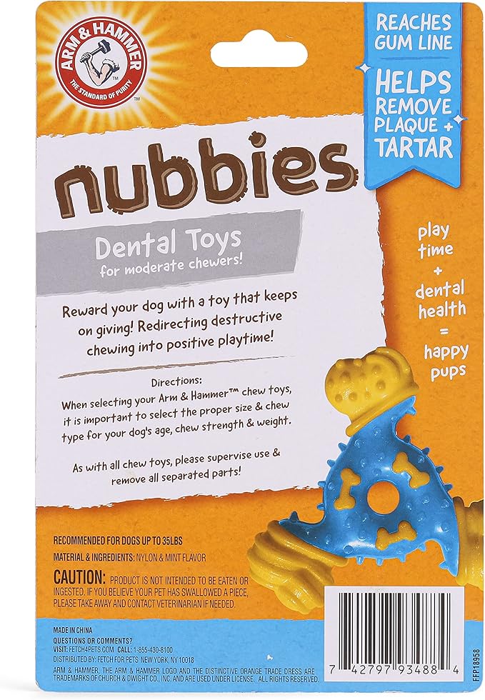 Arm & Hammer for Pets Nubbies TriBone Dog Dental Toy - Image 3