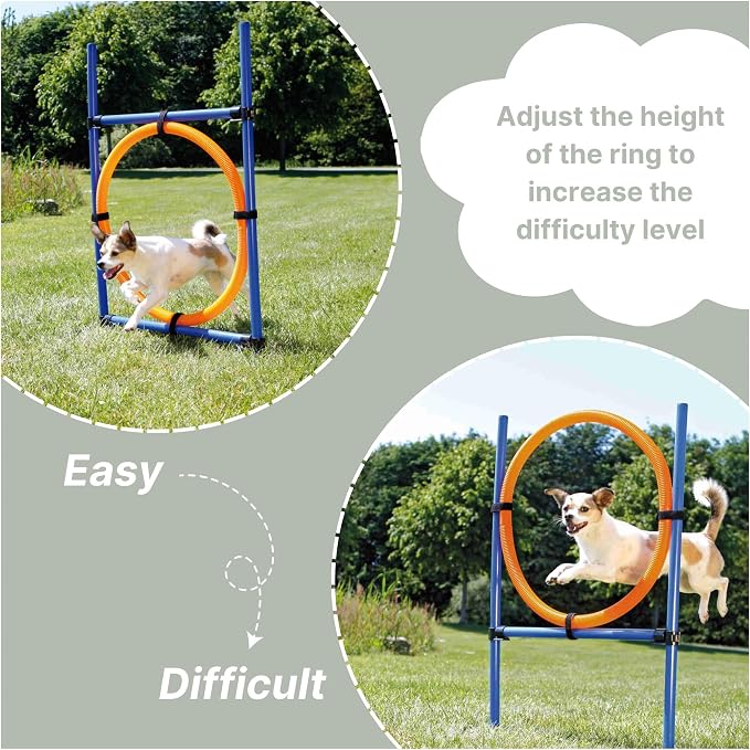 TRIXIE Dog Agility Ring, Portable Dog Hoop, Obstacle Course Equipment, - Image 4