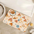 Cute Mushroom Flower Dog Cat Food Mat, Absorbent Pet Feeding Mat by Unknown