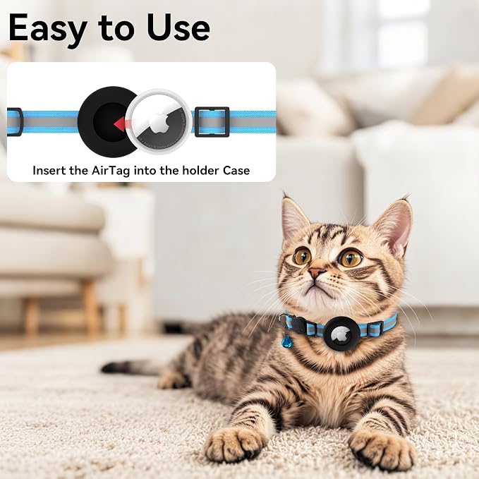 Vanjua 2 Pack Airtag Cat Collar Breakaway - Image 4