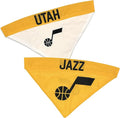 Pets First NBA Dog Bandana -Utah Jazz Reversible Bandana. 2 Sided Home & Away by PETSFIRST