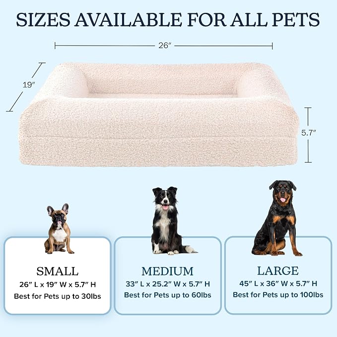 PETMAKER Orthopedic Pet Bed - 26in Small Dog Bed - Image 4