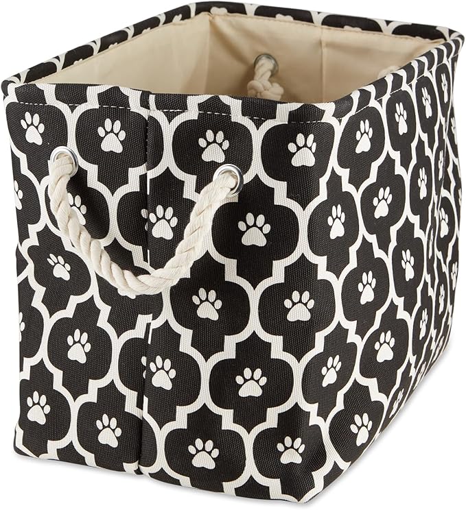 Bone Dry Pet Storage Collection Lattice Paw Print, Small Rectangle by BoneDry